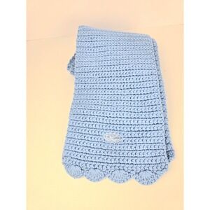Nike Sportswear Classic Sport‎ Scarf Light Blue Crochet Style Unisex Scarve 58"